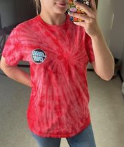 Santa Cruz: Red Tie Dye Logo Tee