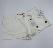 American Rag Juniors Pearl White Denim Ricky Shorts Size 5 NWT