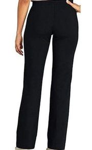 Lands End Womens Black Starfish Straight Pants With Pocket Small