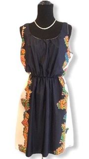 NWT Navy Floral Dress With Pockets