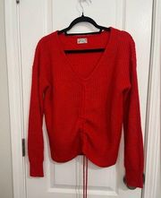 Poof Apparel Red Sweater