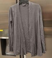 💕MICHAEL STARS💕 Long Sleeve Open Shawl Cardigan Gray Shine