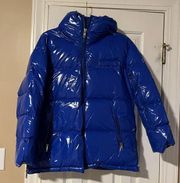 Cobalt blue puffer