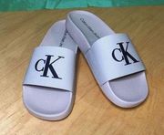 Calvin Klein Women’s Taupe Slides Size 8 Like New