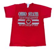 Vintage  Buckeyes Red Graphic T-shirt