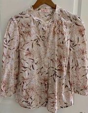 See by Chloe Button-down Floral Blouse Medium
