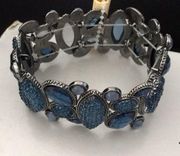 New Badgley Mischka blue glittery bracelet