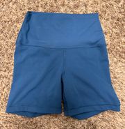 Blue Biker Shorts