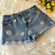 Material Girl Denim Sunflower Jeans Shorts