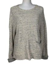 Habitat Clothes To Live In Sweater Size Small Beige Lagenlook Flowy Classic