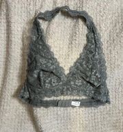 Wishlist LG grey lace halter bra Bandeau