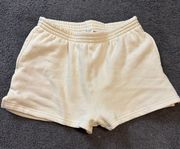 John Halt Cream Sweat Shorts