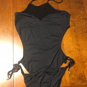 Melissa Odabash Black Halter Swimsuit