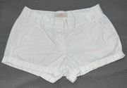 J Crew Shorts Womens 4 Chino Broken-in White Low Rise Casual Preppy Cotton