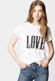 Zadig & Voltaire LOVE T-shirt.