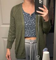 Green Cardigan