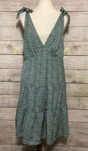 Bella Ella Halter Summer Tie Shoulder Dress Green Size XL