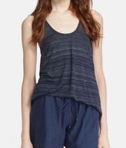 Vince Navy Scoop Neck Tank Top Racerback Small