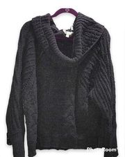 Terra & Sky Soft Yarn Crochet Sweater with Turtleneck - Size 2X