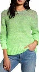Women’s Green Space Dye Pullover Sweater in a size small
