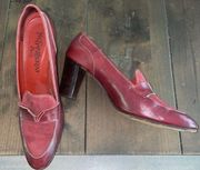 Vintage Yves Saint Laurent red loafers 70s