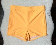 Old Navy NWT  Plus Neon Orange High Rise Biker Shorts