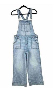 Vintage Cropped Wide Leg Overalls Size Small/Medium Stretch