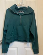 Green Quarter Zip Pullover