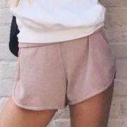 Brandy Melville  John Galt Mauve Waffle Knit Thermal Shorts