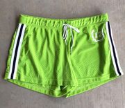 no boundaries lime green athletic gym shorts