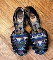 MUK LUKS ALICE sandals slip on shoes 9 NEW