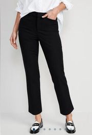 High-Waisted Pixie Straight Ankle black Pants 4 nwot