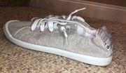 Tommy Bahama Size 9 Gray Lace-up Slip-On Sneakers