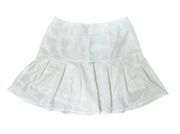 , small, white, pleated skort