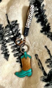 Charger Keychain & Turquoise Boot