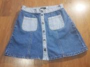 BDG size 2 denim jean button up mini skirt