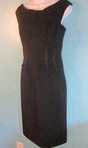 Karen Millen Black Sheath Dress Size Small