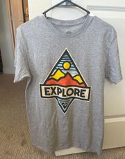 Gray Explore Tee