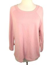 Caslon Oversized Casual Sweatshirt Pink Size XS NWT