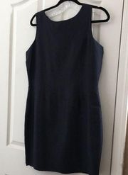 Classic merona black silk dress medium