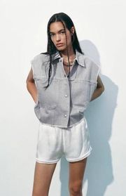 Zara Oversized Denim Vest