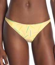 NWT onia Ashley yellow dash honey bikini bottoms