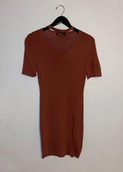 Brown Mini Dress