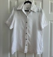 COS white linen shirt size 6