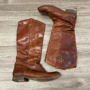 Frye Melissa Cognac Button Boots 7.5