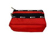 Lesportsac Makeup Bag Red One Size Vintage Travel Retro Classic Glam 90s Preppy