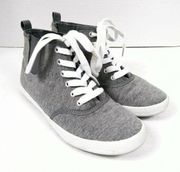 H&M Grey & White Lace Up Pull On Sneakers