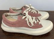 Clarks Mauve Suede Lace-Up Sneaker Size 7