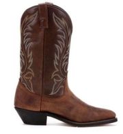 Laredo Kadi Distressed Brown Leather Coastal Cowgirl Boots Size 8.5