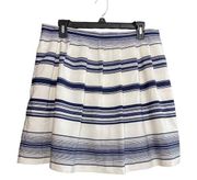 blue and white striped skirt size 12P